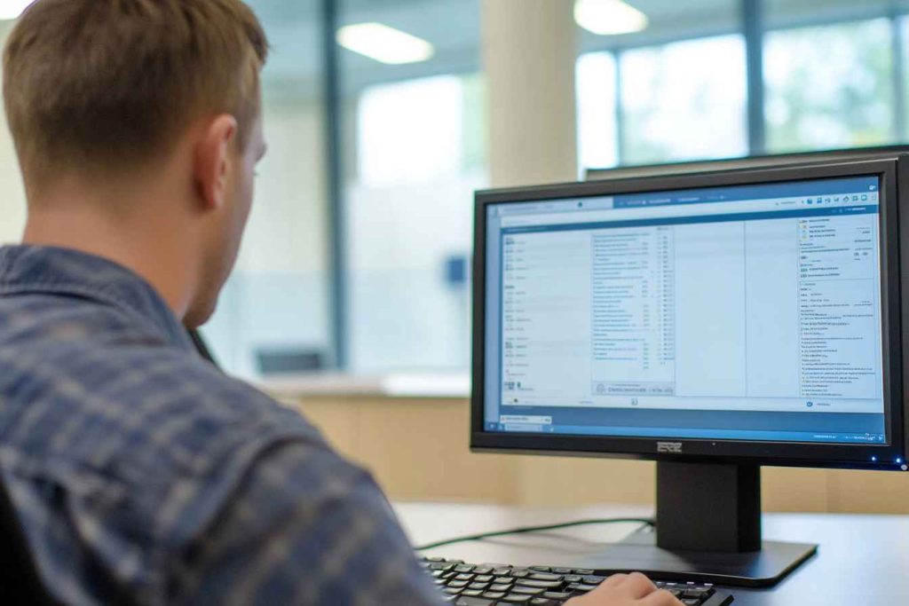 Why is Pre-Employment Screening Important? Everything You Need to Know 3 A candidate taking a skill-based pre-employment screening test.