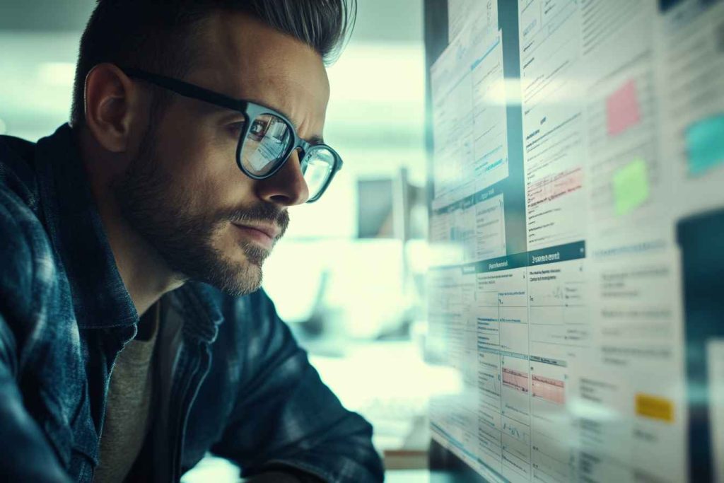 Pre-Employment Test for Administrative Assistant: Your Comprehensive Guide to Hiring Right 3 HR manager evaluating administrative assistant candidates using a pre-employment test scoring dashboard.