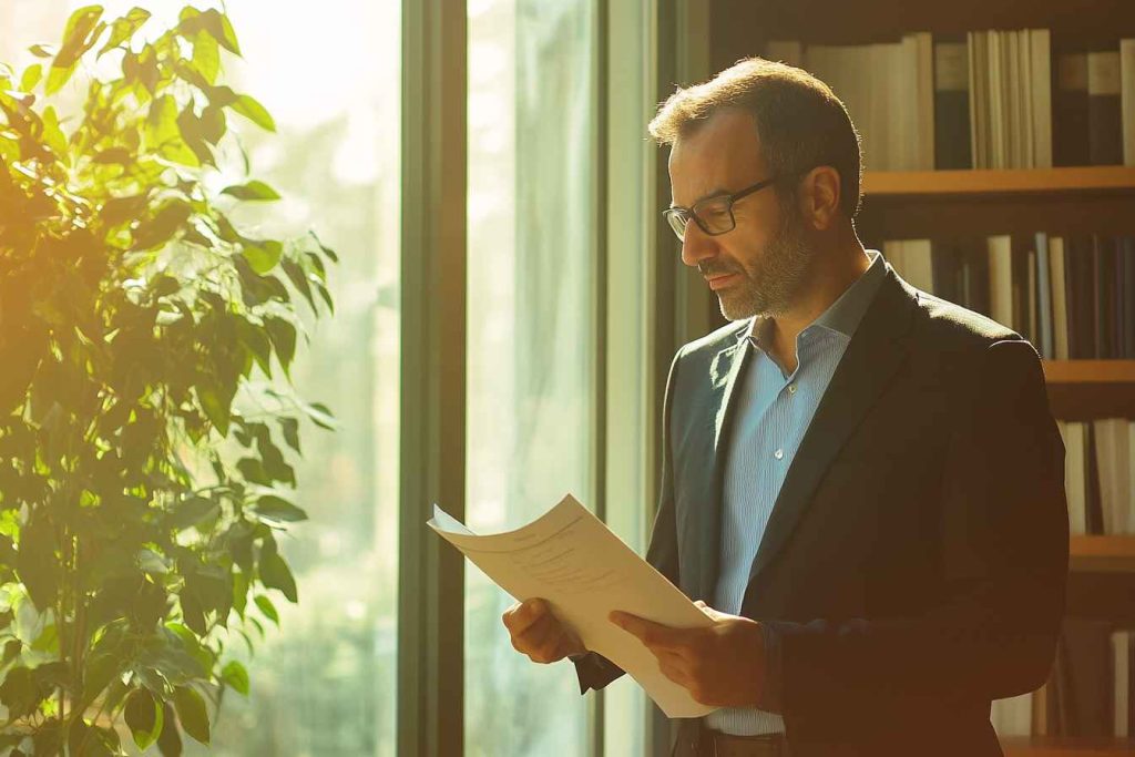 A hiring manager conducting an interview focused on inclusive leadership skills.