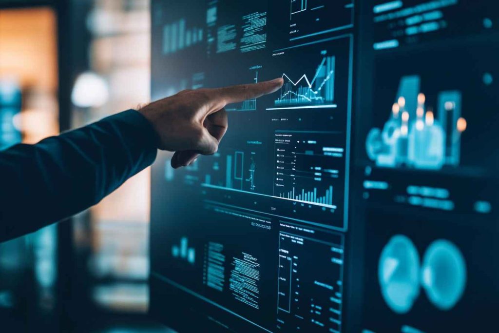Key Strategic Thinking Skills in Leadership and Management: Your Ultimate Guide 2 A leader outlining a long-term strategic roadmap to a team, illustrating practical strategic planning in leadership.
