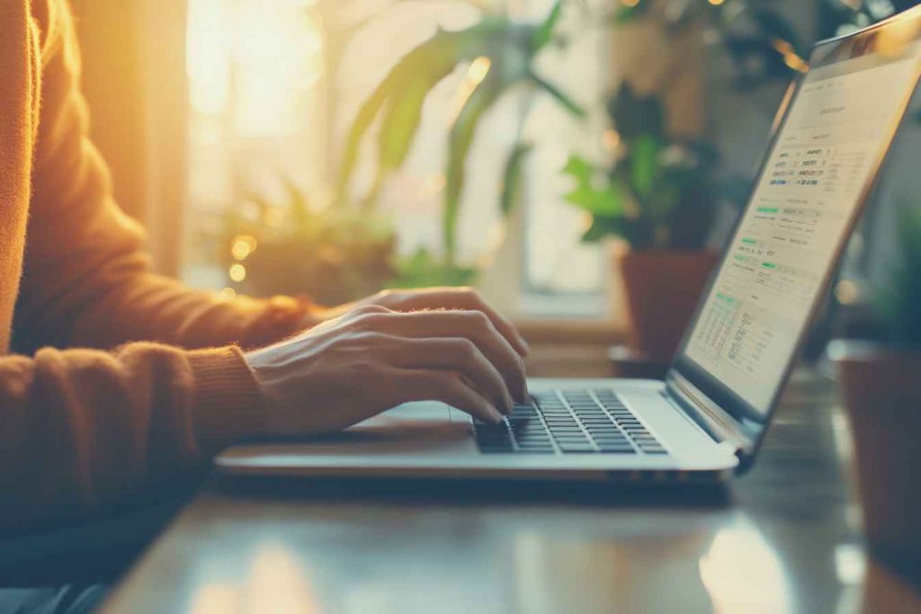 Digital Marketing Manager Qualifications: What You Need to Succeed 2 A male digital marketing manager optimizing a blog post for SEO using keyword research tools.