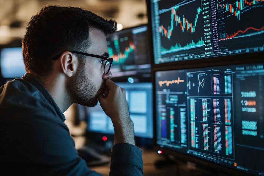 A finance expert using inductive reasoning to analyze stock market patterns and make business predictions.