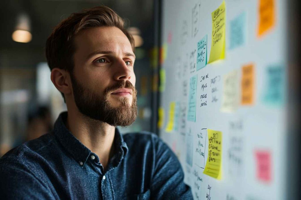 A manager applying inductive reasoning to improve meeting productivity.