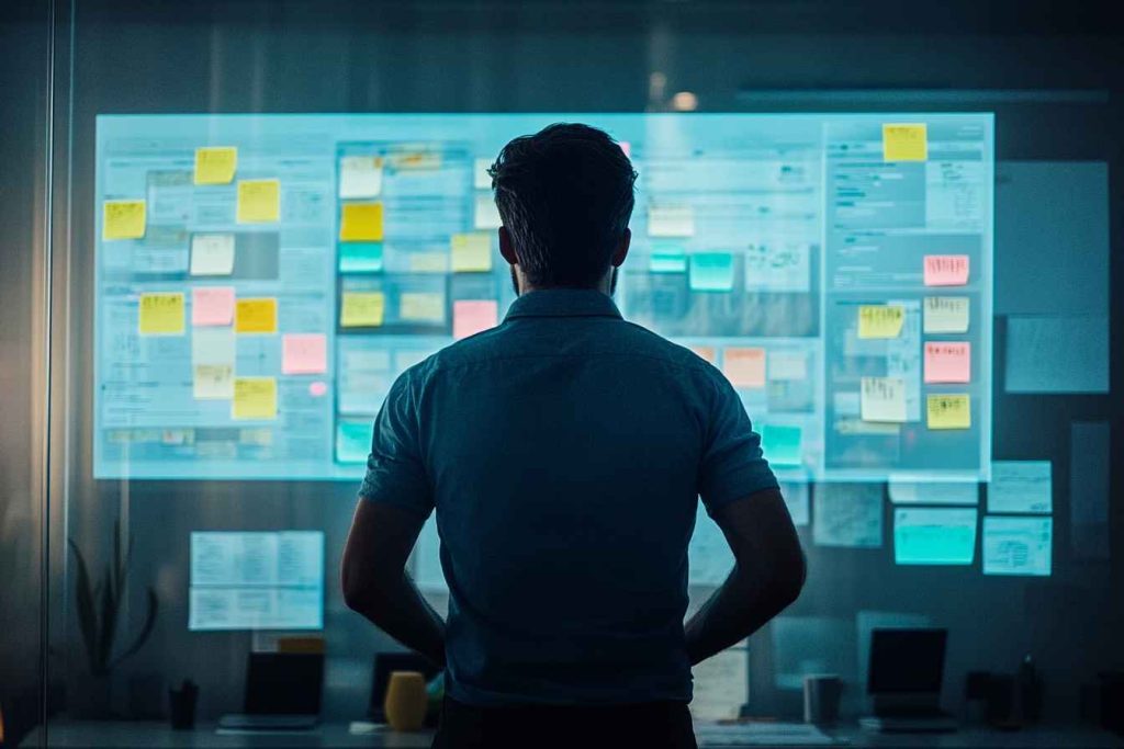 Employee using decision-making and adaptability to prioritize work.