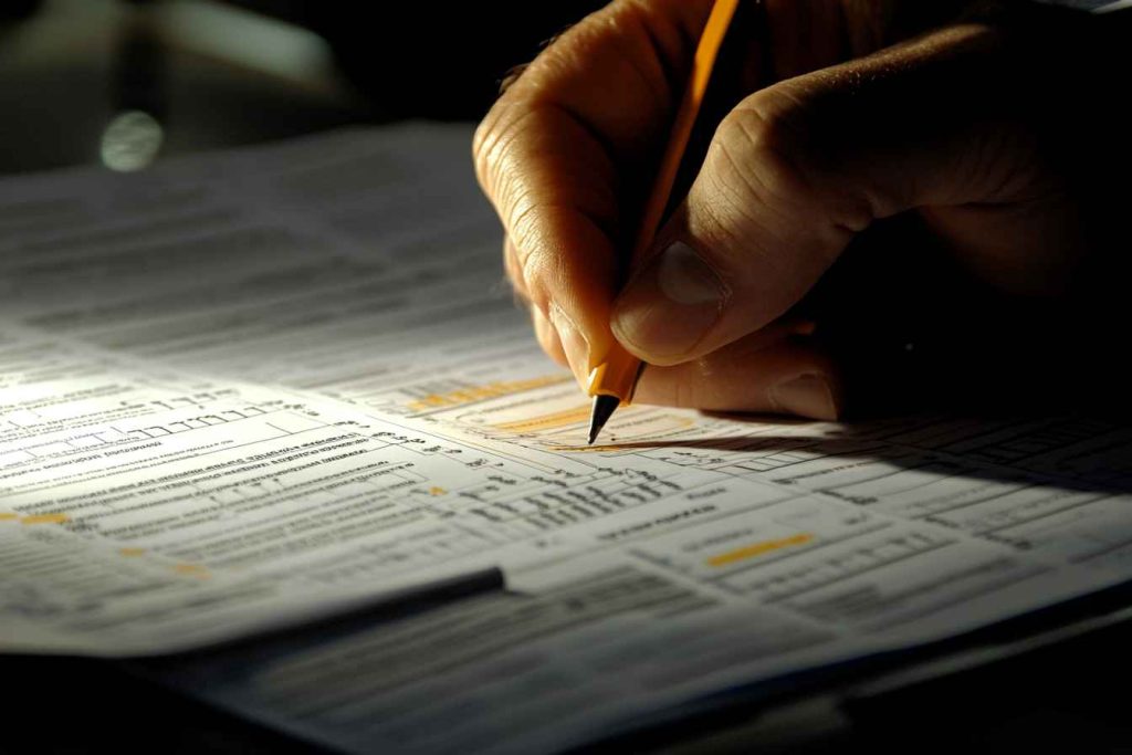 contract_analysis_procurement Procurement contract being reviewed and marked during negotiation.