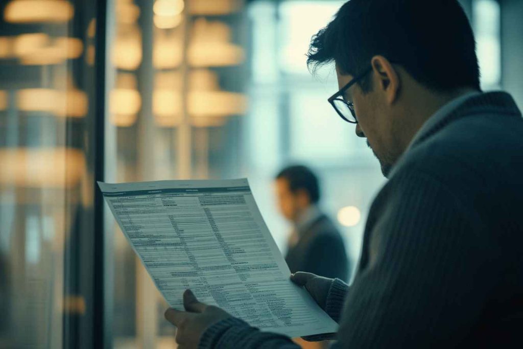 data-manipulation-office Man hiding his computer screen in a workplace, indicating data manipulation