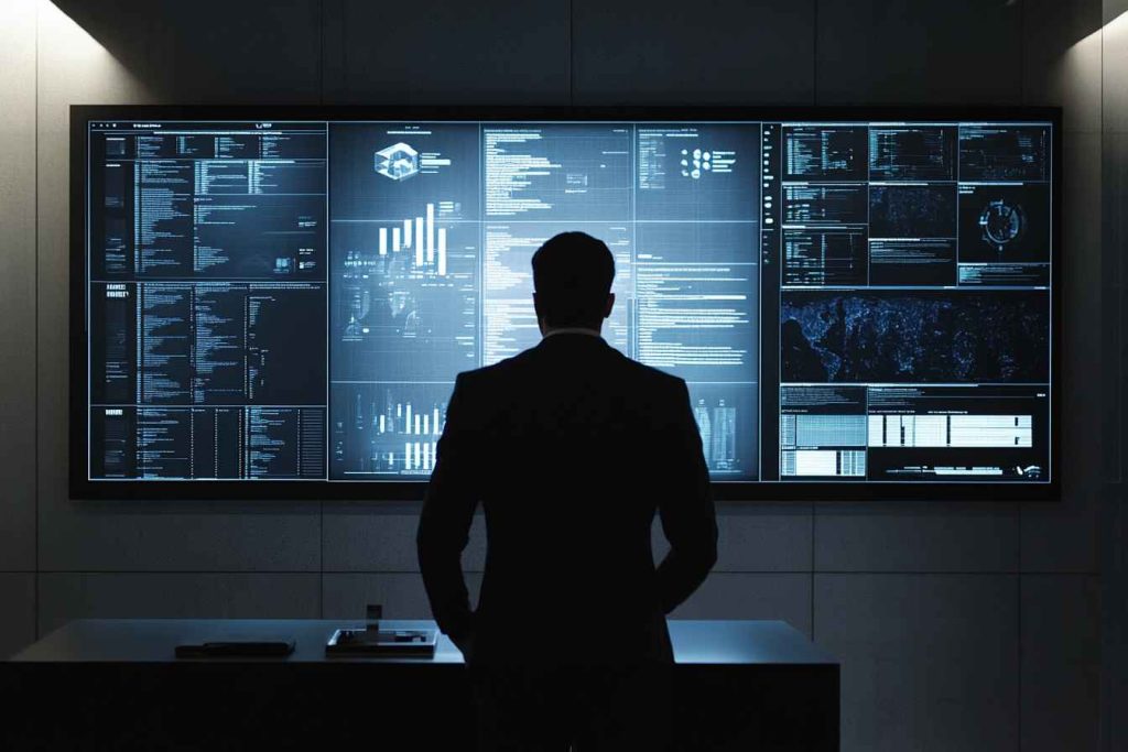 A male recruiter evaluating candidates’ ethical decision-making patterns during the hiring process.