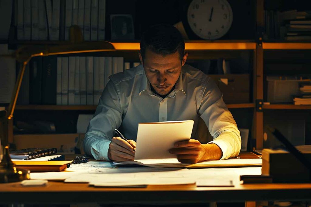 A recruiter using moral instinct testing to support hiring decisions for high-responsibility roles.