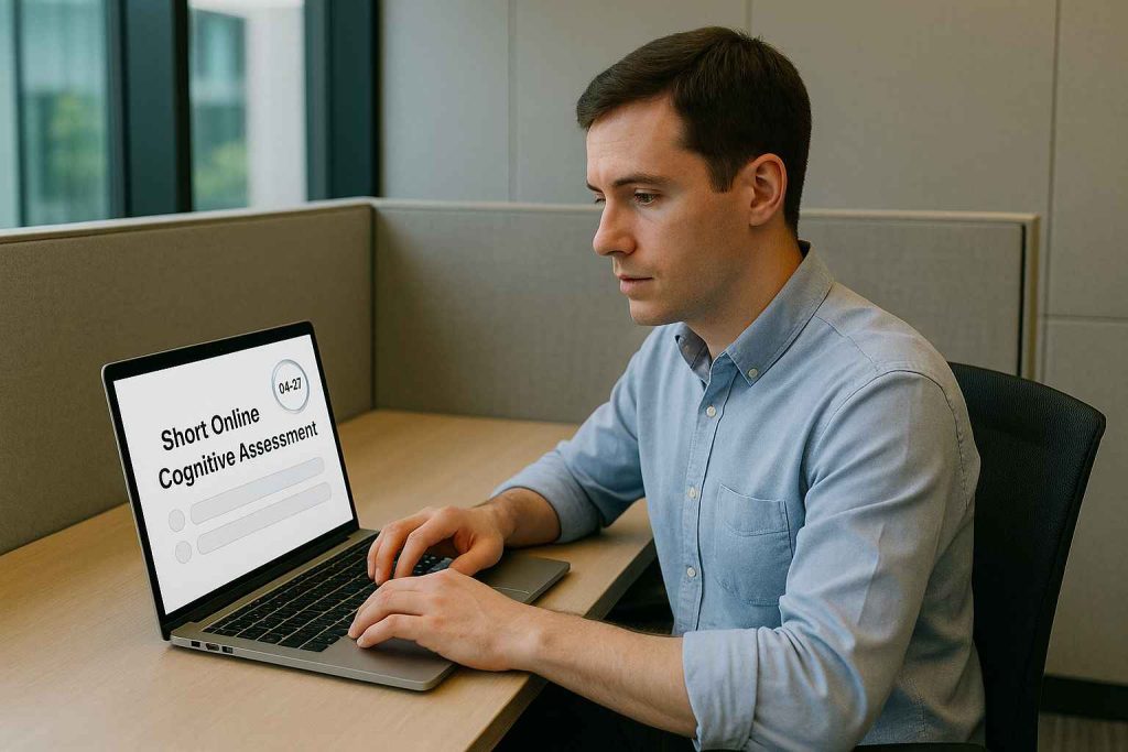 Quick Cognitive Assessments: When & How to Use Them in Hiring 2 male-candidate-quick-cognitive-test