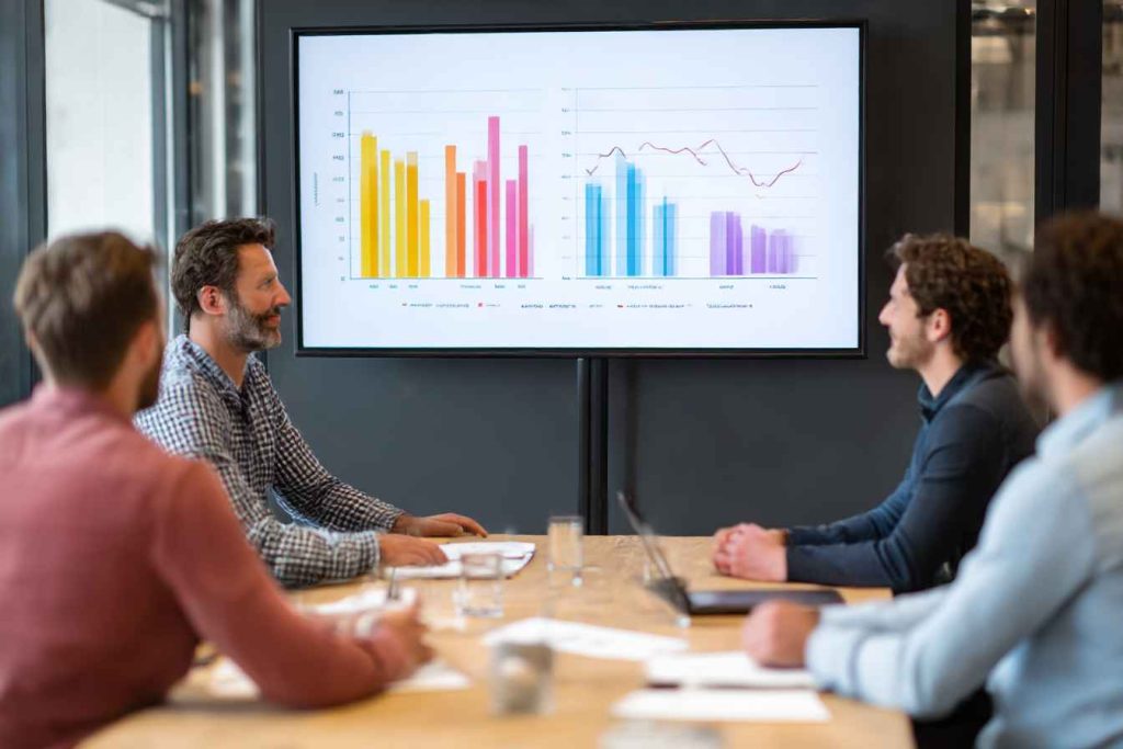 HR team discussing Big Five personality test results for hiring