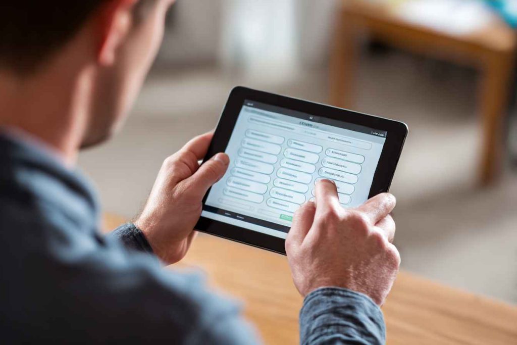 Quick vs Full: How Many Questions Are in the 16 Personalities Test? 1 Person taking a quick version of the 16 Personalities Test on a tablet