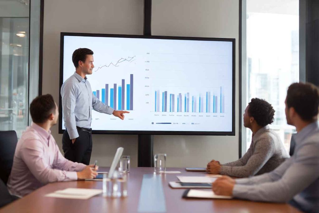 Best Pre-Employment Assessment Tools: Find the Right Fit Before You Hire 1 Recruiter presenting candidate assessment scores to leadership
