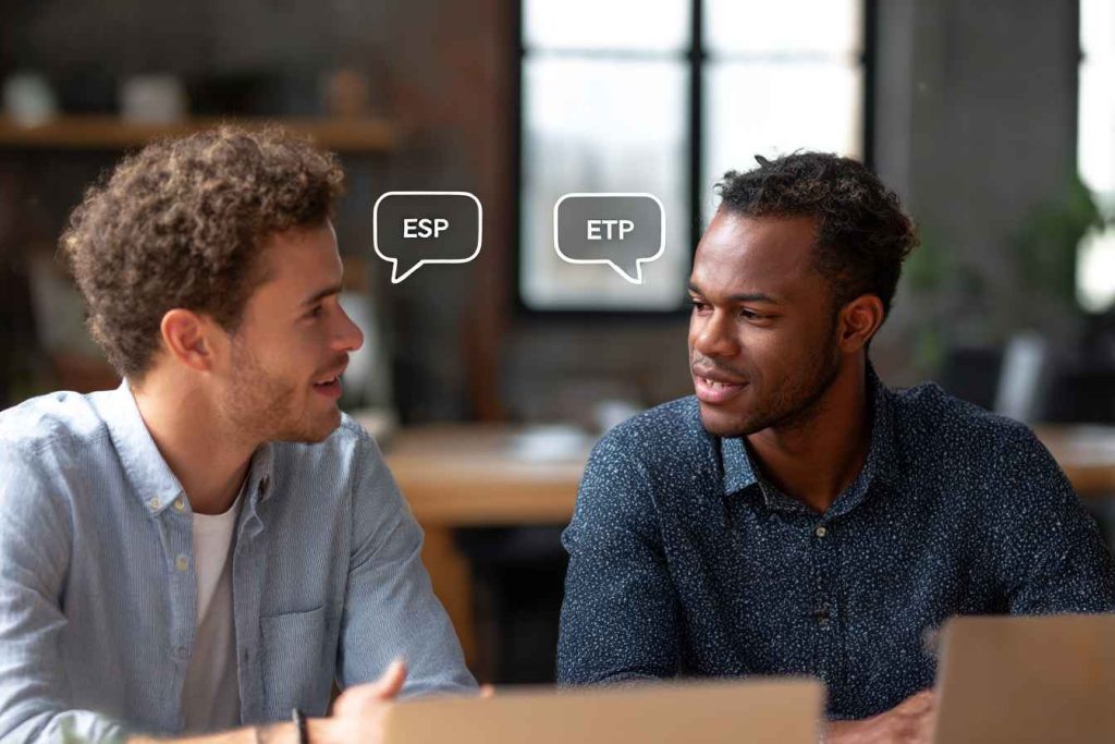 Coworkers with contrasting 16 personality types communicating