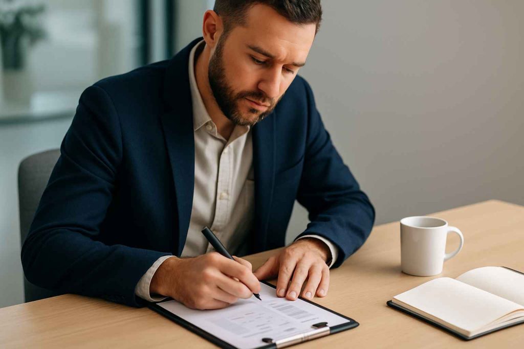 How to Conduct an Interview as a Hiring Manager 2 Hiring manager evaluating a candidate using a structured interview scorecard.