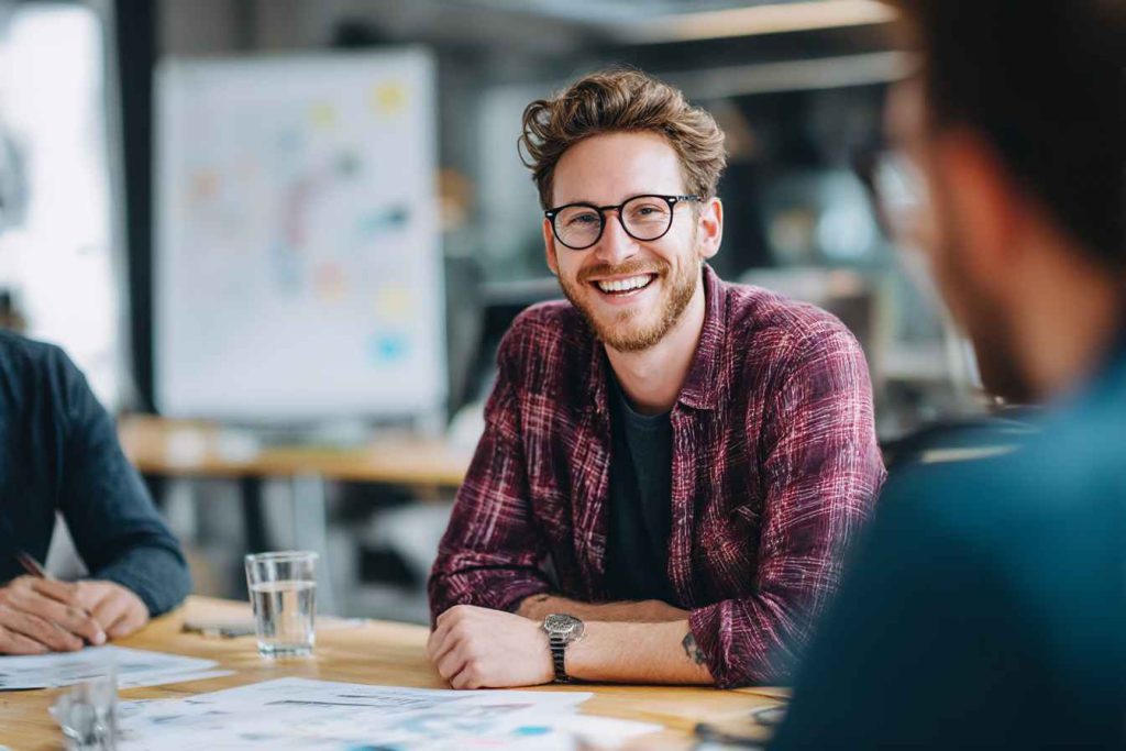Manager coaching employee using personality test insights