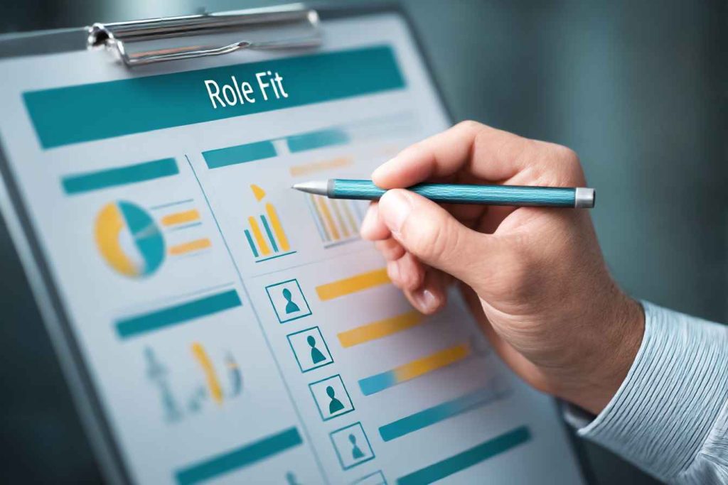Big Five Personality Test Types: What You Should Know Before Using Them 2 Hiring manager assessing personality-job fit using structured tool