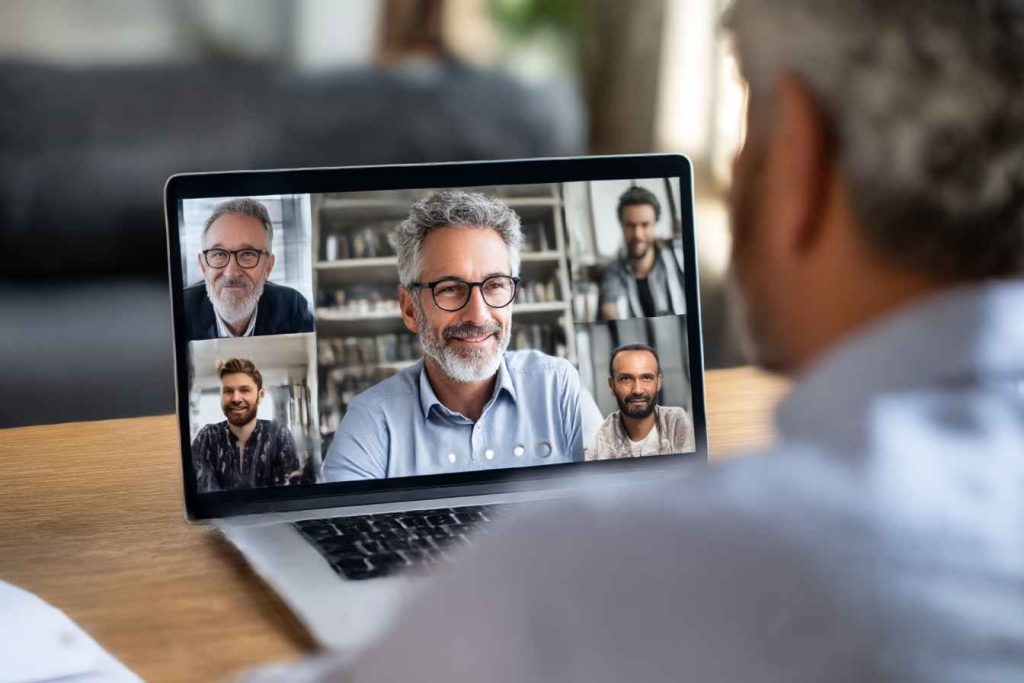 Global remote team discussing 16 Personalities results in various languages