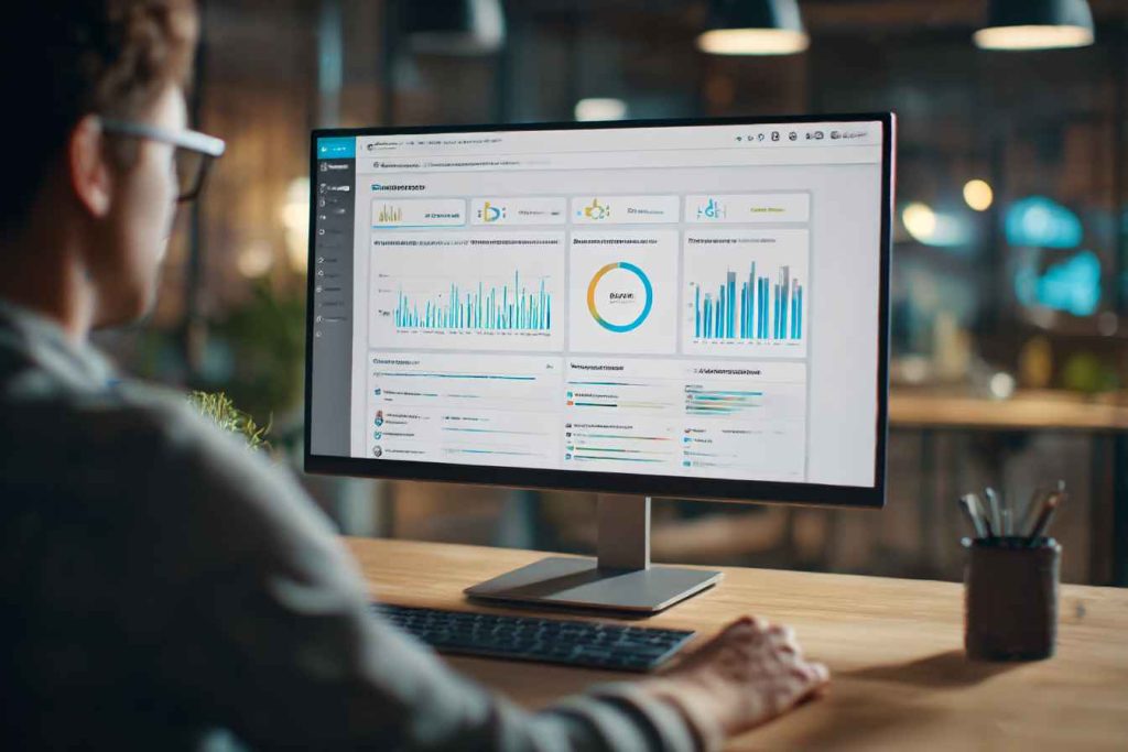 Numerical Reasoning Test 2 Recruiter analyzing candidate numerical reasoning results and benchmarking data.