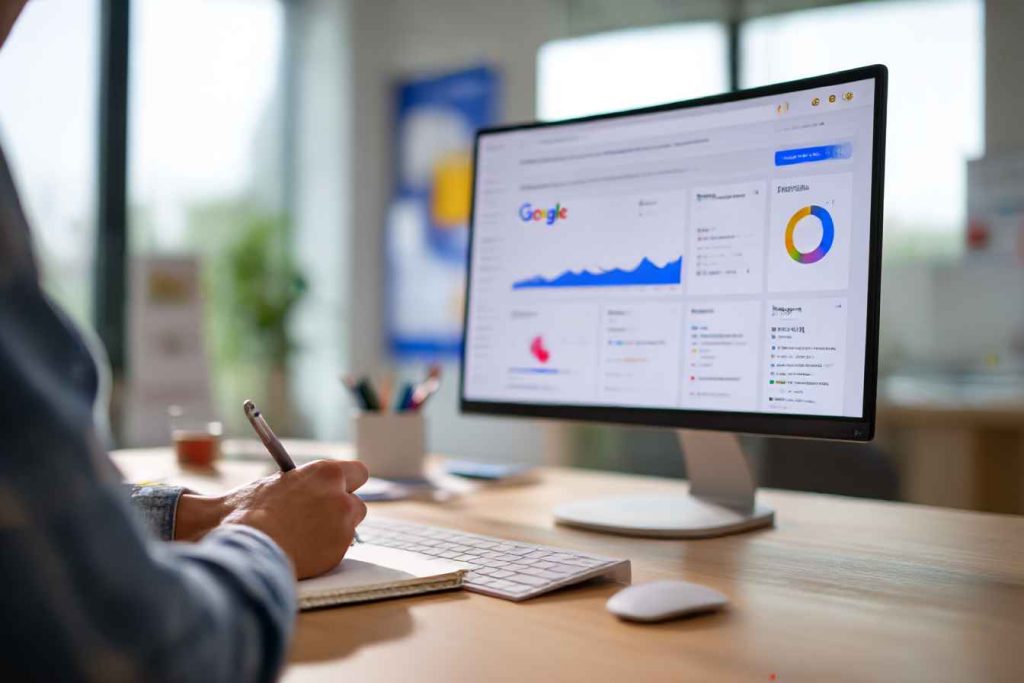 A marketing candidate analyzing campaign data during a case study