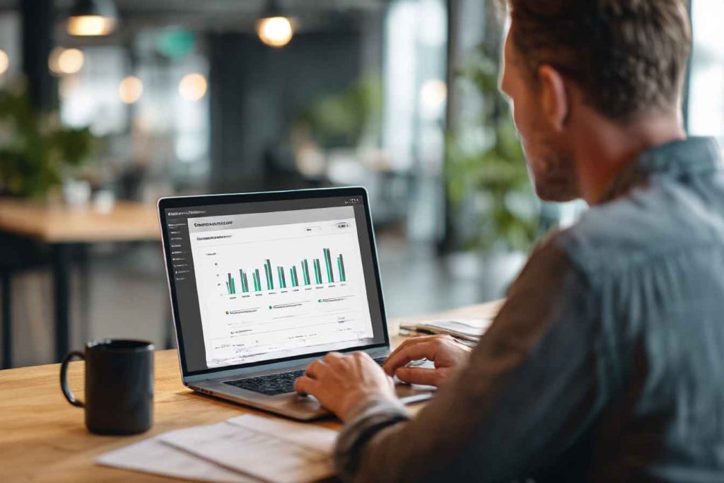 A manager reviewing a workplace skills assessment for an employee