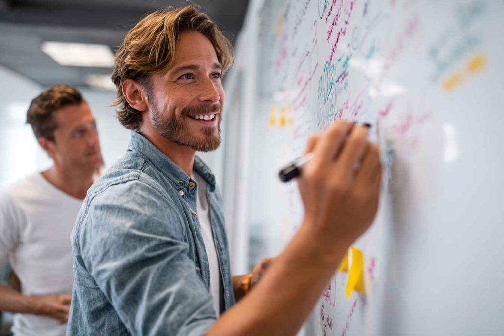 How to Test SEO Skills in an Interview 1 Candidate explaining off-page SEO and backlink strategies in interview.