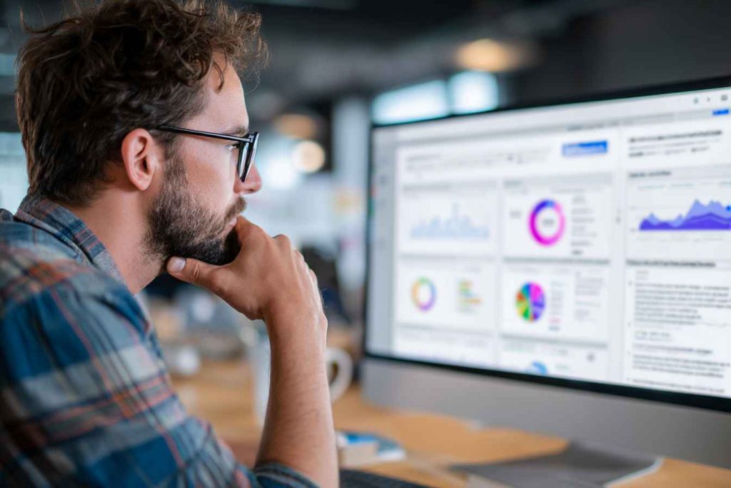 Best SEO Assessment Test Software Tool for Hiring Teams 1 Candidate analyzing a technical SEO audit report in test.